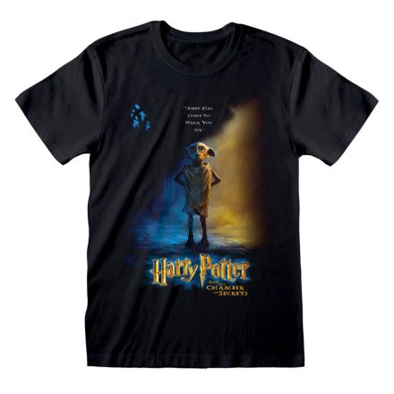 Rövid ujjú póló Harry Potter Dobby Poster Fekete Unisex MOST 31479 HELYETT 17668 Ft-ért!