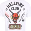 Rövid ujjú póló Stranger Things Helfire Club Fehér Unisex MOST 19166 HELYETT 9591 Ft-ért!