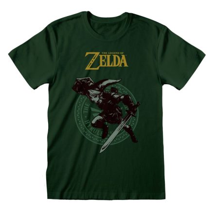 Rövid ujjú póló The Legend of Zelda Link Pose Zöld Unisex MOST 16606 HELYETT 7937 Ft-ért!