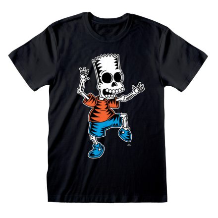 Rövid ujjú póló The Simpsons Skeleton Bart Fekete Unisex MOST 16606 HELYETT 7937 Ft-ért!