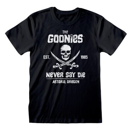 Rövid ujjú póló The Goonies Never Say Die Fekete Unisex MOST 16606 HELYETT 7937 Ft-ért!