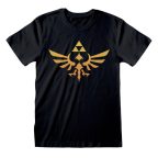   Rövid ujjú póló The Legend of Zelda Hyrule Logo Fekete Unisex MOST 31479 HELYETT 17668 Ft-ért!