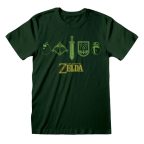   Unisex rövid ujjú póló The Legend of Zelda Icons Sötétzöld MOST 31479 HELYETT 17668 Ft-ért!