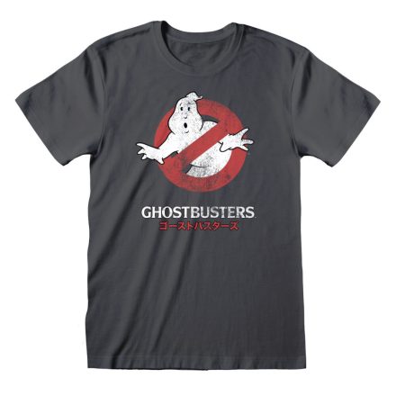 Unisex rövid ujjú póló The Ghostbusters Japanese Text Sötét szürke MOST 15469 HELYETT 7937 Ft-ért!