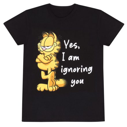 Unisex rövid ujjú póló Garfield Ignoring You Fekete MOST 15469 HELYETT 7937 Ft-ért!