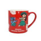   Taza Bögre Stitch OHANA MEANS FAMILY Piros 310 ml MOST 14533 HELYETT 10368 Ft-ért!