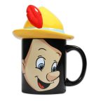   Taza Bögre Pinocchio MUGSDC04 Fekete 400 ml Fedéllel MOST 15817 HELYETT 11285 Ft-ért!