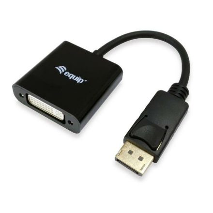 Display Port–HDMI/VGA Adapter Equip 133431 Fekete 20 cm MOST 10495 HELYETT 6283 Ft-ért!