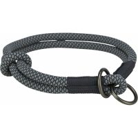   Kutyakiképző nyakörv Trixie Soft Rope Fekete Szürke L/XL 55 cm MOST 19328 HELYETT 10343 Ft-ért!