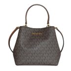   Női Kézitáska Michael Kors PRATT-BROWN Barna 18 X 16 X 9 CM MOST 290036 HELYETT 119212 Ft-ért!