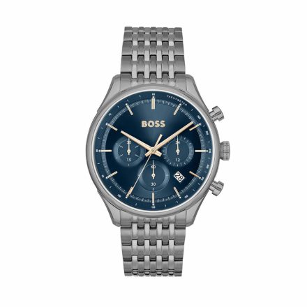 Unisex karóra Hugo Boss 1514083 Tengerészkék Sötét szürke (Ø 45 mm) MOST 308599 HELYETT 146983 Ft-ért!