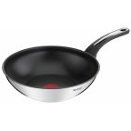   Wok Serpenyő Tefal Emotion Rozsdamentes acél Ø 28 cm (1 egység) MOST 25345 HELYETT 18495 Ft-ért!