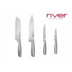   Kés szett River Rozsdamentes acél 4 pcs MOST 16389 HELYETT 11691 Ft-ért!