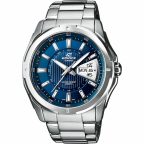   Férfi karóra Casio EF-129D-2AVEF Rozsdamentes acél Ezüst színű MOST 55873 HELYETT 40760 Ft-ért!