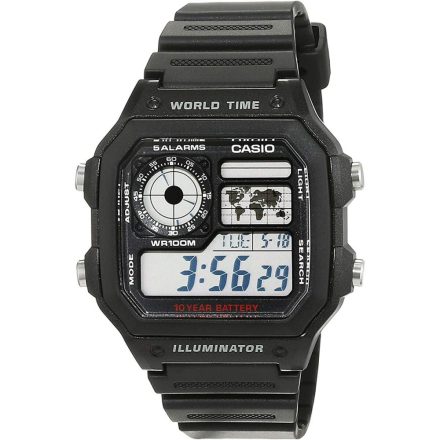 Férfi karóra Casio AE-1200WH-1AVEF Fekete MOST 25098 HELYETT 18313 Ft-ért!