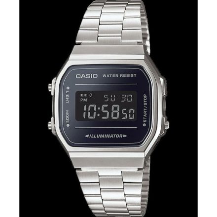 Férfi karóra Casio A168WEM-1EF Fekete Ezüst színű MOST 31742 HELYETT 23158 Ft-ért!