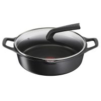   Lábas fedéllel Tefal E2497244 Fekete Ø 28 cm MOST 40288 HELYETT 29392 Ft-ért!