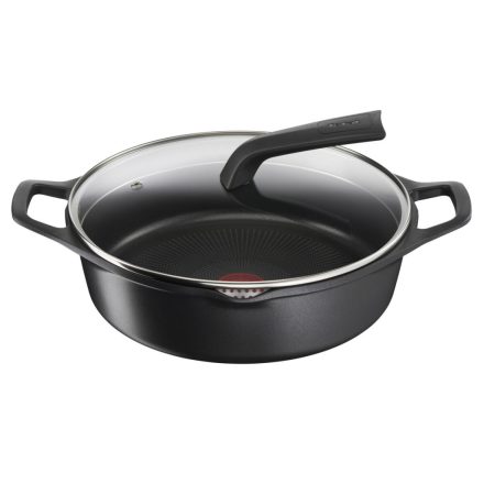 Lábas fedéllel Tefal E2497244 Fekete Ø 28 cm MOST 40288 HELYETT 29392 Ft-ért!