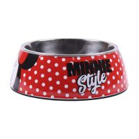   Kutya etető Minnie Mouse Piros Melamin 180 ml Fekete Fém MOST 8500 HELYETT 4341 Ft-ért!