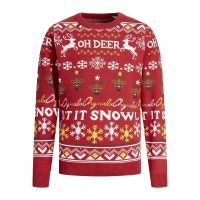   Unisex Jumper JORHOHO Jack & Jones 12221312  Piros MOST 23203 HELYETT 14014 Ft-ért!