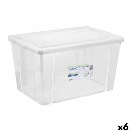 Tárolódoboz fedéllel Tontarelli Linea box 54 L 59 x 39 x 33 cm (6 egység) MOST 77915 HELYETT 42637 Ft-ért!