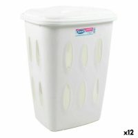   Szennyes kosár Tontarelli Laundry Fedéllel 45 L Fehér 41 x 33,2 x 54,5 cm (12 egység) MOST 108404 HELYETT 58114 Ft-ért!