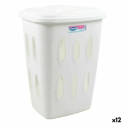 Szennyes kosár Tontarelli Laundry Fedéllel 45 L Fehér 41 x 33,2 x 54,5 cm (12 egység) MOST 108404 HELYETT 58114 Ft-ért!