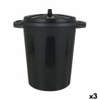   Szemetes Kuka Dem 100 L Fekete 64 x 54 x 68 cm (3 egység) MOST 35013 HELYETT 20074 Ft-ért!