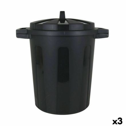 Szemetes Kuka Dem 50 L Fekete 55 x 41 x 54 cm (3 egység) MOST 21602 HELYETT 13146 Ft-ért!