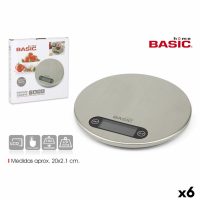   Konyhai Mérleget Basic Home Ezüst színű 20 x 2,1 cm (6 egység) MOST 54898 HELYETT 29383 Ft-ért!