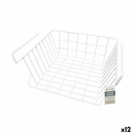 Konyhai polckosár Confortime Fehér 29 x 27 x 15 cm (12 egység) MOST 32113 HELYETT 18230 Ft-ért!