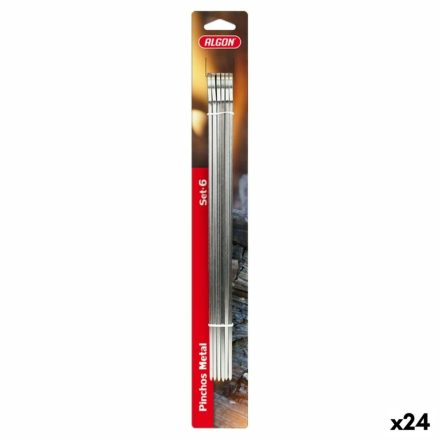 Grill nyárs készlet Algon Fém 6 Darabok (24 egység) (33 cm x 4 mm) MOST 40651 HELYETT 18503 Ft-ért!