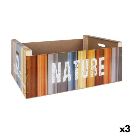 Tárolódoboz fedéllel Confortime Nature Fa Többszínű 58 x 39 x 21 cm (3 egység) MOST 24827 HELYETT 10103 Ft-ért!