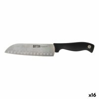   Konyhakés Quttin Santoku Dynamic Fekete Ezüst színű 17 cm (16 egység) MOST 55563 HELYETT 30814 Ft-ért!