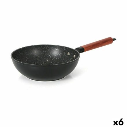 Wok Serpenyő Quttin Doha Edzett alumínium 50 x 28 x 9 cm (6 egység) MOST 105944 HELYETT 57378 Ft-ért!