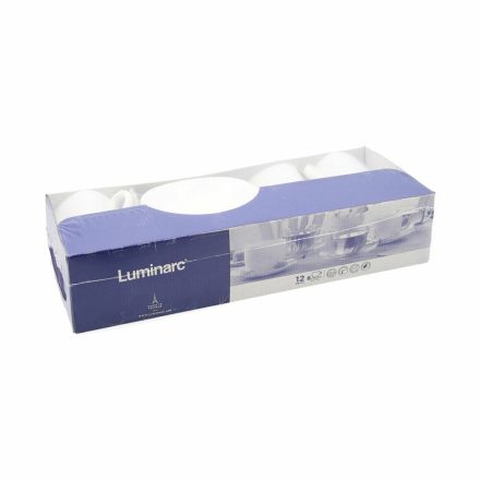 Csésze Szett Alátétekkel Luminarc 04998 (12 pcs) Fehér Üveg 220 ml (12 Darabok) MOST 22685 HELYETT 15642 Ft-ért!