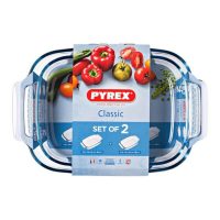   Sütőedény készlet Pyrex Classic Átlátszó Üveg (2 pcs) MOST 15244 HELYETT 10508 Ft-ért!