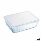   Négyszögletes uzsonnás doboz fedéllel Pyrex Cook & Freeze 22,5 x 17,5 x 6,5 cm 1,5 L Átlátszó Szilikon Üveg (6 egység) MOST 69787 HELYETT 52516 Ft-ért!