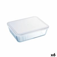   Négyszögletes uzsonnás doboz fedéllel Pyrex Cook & Freeze 25 x 20 cm Átlátszó Szilikon Üveg 2,6 L (6 egység) MOST 85835 HELYETT 64596 Ft-ért!