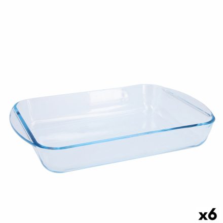 Kemencés ételeknek való tartó Pyrex Classic Vidrio Átlátszó Üveg Négyszögletes 35 x 23 x 6 cm (6 egység) MOST 89934 HELYETT 67679 Ft-ért!