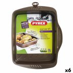   Kemencés ételeknek való tartó Pyrex Asimetria Négyszögletes Fém 30 x 24 cm (6 egység) MOST 72285 HELYETT 54401 Ft-ért!