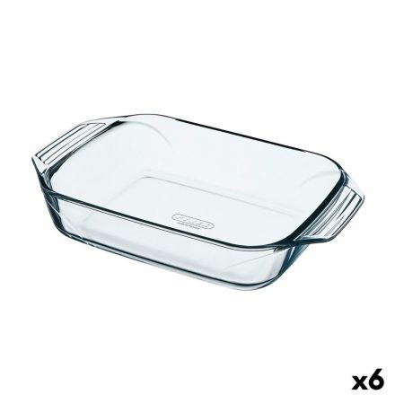 Kemencés ételeknek való tartó Pyrex Irresistible Átlátszó Üveg Négyszögletes 31,5 x 19,7 x 6,4 cm (6 egység) MOST 66925 HELYETT 50359 Ft-ért!