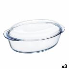   Kemencés ételeknek való tartó Pyrex Classic Vidrio Átlátszó Üveg 33 x 20 x 10 cm Fedéllel (3 egység) MOST 51240 HELYETT 38561 Ft-ért!