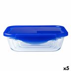   Hermetikus ebéddoboz Pyrex Cook & Go Kék 1,7 L 24 x 18 cm Üveg (5 egység) MOST 49445 HELYETT 37205 Ft-ért!