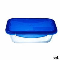   Hermetikus ebéddoboz Pyrex Cook&go 30 x 23 cm 3,3 L Négyszögletes Kék Üveg (4 egység) MOST 51286 HELYETT 38594 Ft-ért!