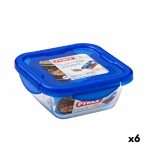   Hermetikus ebéddoboz Pyrex Cook & Go 16,7 x 16,7 x 7 cm Kék 850 ml Üveg (6 egység) MOST 44929 HELYETT 33807 Ft-ért!