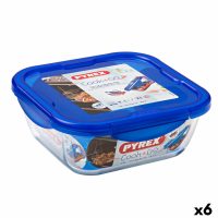   Hermetikus ebéddoboz Pyrex Cook & go 21 x 21 x 9 cm Kék 1,9 L Üveg (6 egység) MOST 61341 HELYETT 46167 Ft-ért!