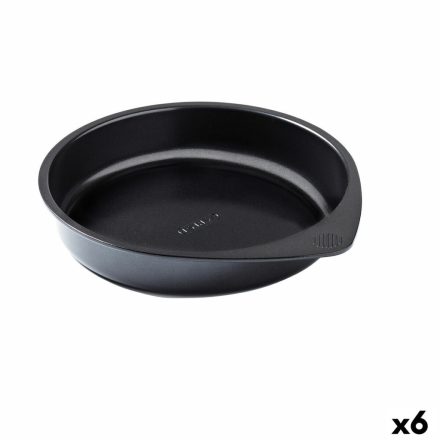 Süteményforma Pyrex Magic Fekete Fém Kerek Ø 26 cm 6 egység MOST 43993 HELYETT 33104 Ft-ért!