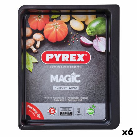 Kemencés ételeknek való tartó Pyrex Magic Négyszögletes Fém 6 egység 40 x 31 cm MOST 71001 HELYETT 53434 Ft-ért!