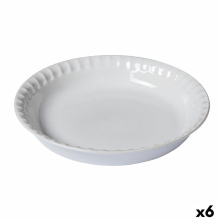 Süteményforma Pyrex Supreme Fehér Kerámia Kerek 25,5 x 25,5 x 4 cm 6 egység MOST 58185 HELYETT 43786 Ft-ért!